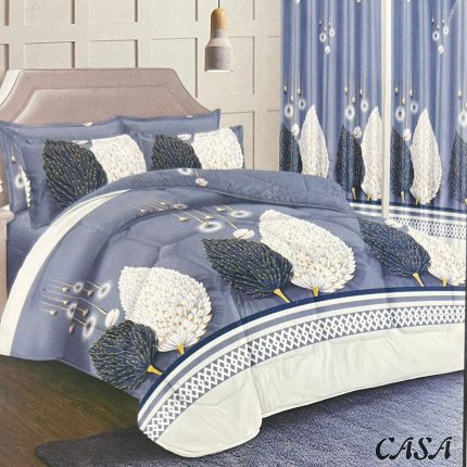 Edredón Estampado Premium – Juego de 7 Piezas King